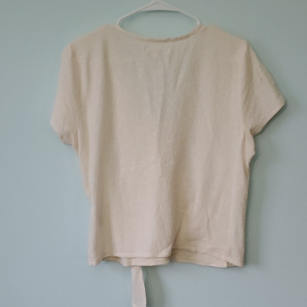 SOLD - Madewell Texture & Thread Ivory Wrap - Picture 6 of 6